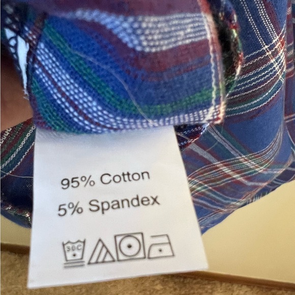 Ladies Plaid Button Down 90's Style Top Size XL - Picture 8 of 9